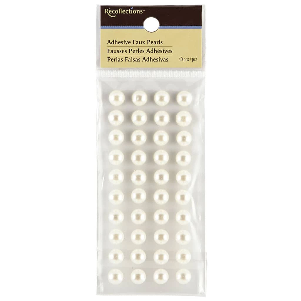 Budget 😍 12 Packs: 40 ct. (480 total) Faux Pearl Embellishments by Recollections™ ✔️ 1 Budget 😍 12 Packs: 40 ct. (480 total) Faux Pearl Embellishments by Recollections™ ✔️