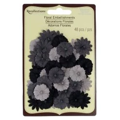 Cheap ⭐ 12 Packs: 48 ct. (572 total) Black Button Daisy Embellishments by Recollections™ 🔔