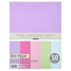 Wholesale ✨ Soda Pop 8.5" x 11" Cardstock Paper by Recollections™, 50 Sheets 🎉