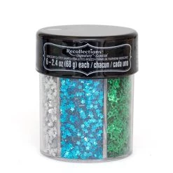 Best reviews of ❤️ 12 Pack: Signature™ Iridescent Shapes Glitter Caddy by Recollections™ 🔔