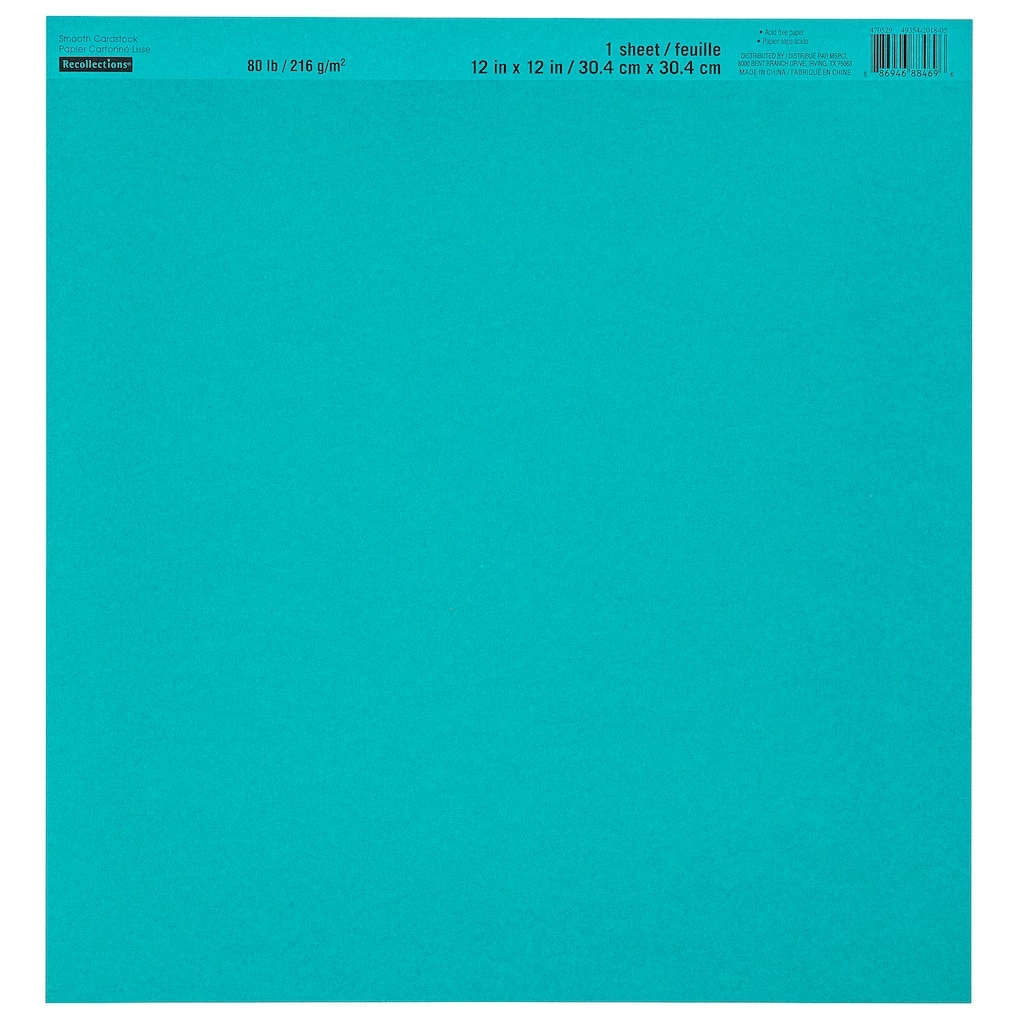 Budget ๐ฏ 60 Pack: Smooth Solid Cardstock Paper by Recollections™, 12" x 12" ๐ 1 Budget ๐ฏ 60 Pack: Smooth Solid Cardstock Paper by Recollections™, 12" x 12" ๐