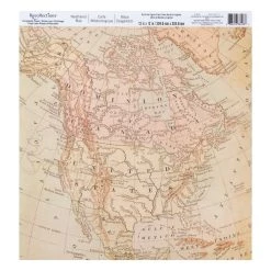 Best Pirce ❤️ 48 Pack: Weathered Map Scrapbook Paper by Recollections®, 12" x 12" ❤️