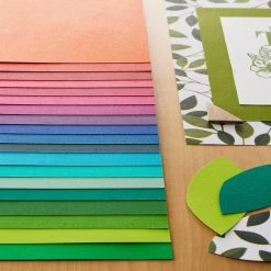 Alternative view of Top 10 ✔️ Jewel Colors 4.5" x 6.5" Textured Paper Pad by Recollections™, 87 Sheets ⌛