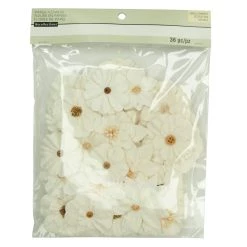 Cheapest ❤️ 12 Pack: White Paper Flower Embellishments By Recollections™ 🔥