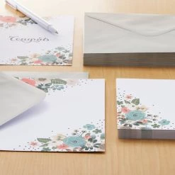 Alternative view of Wholesale 🤩 Painted Floral Flat Cards & Envelopes by Recollections™, 5" x 7" ✔️