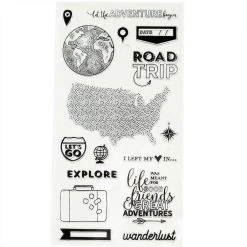 Discount 😍 Road Trip Clear Stamp Set by Recollections™ 🥰