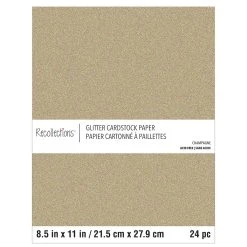 Deals ⭐ 12 Packs: 24 ct. (288 total) Glitter 8.5" x 11" Cardstock Paper by Recollections™ 😀