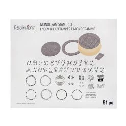 Buy 🎁 Interchangeable Monogram Stamp Kit by Recollections™ 😉