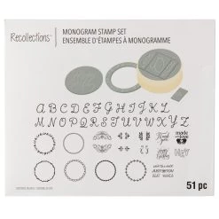 Buy 🎁 Interchangeable Monogram Stamp Kit by Recollections™ 😉 -Michaels Stores 10624717 20