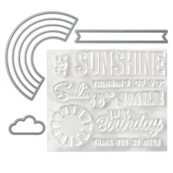 Alternative view of Buy 🛒 Rainbow Clear Stamp & Die Set by Recollections™ 🎁