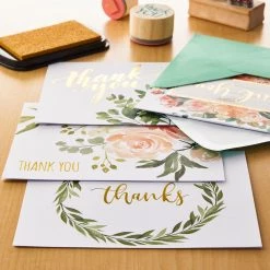 Alternative view of Budget ⌛ Floral Thank You Cards & Envelopes by Recollections™, 4.25" x 5.5" 🥰