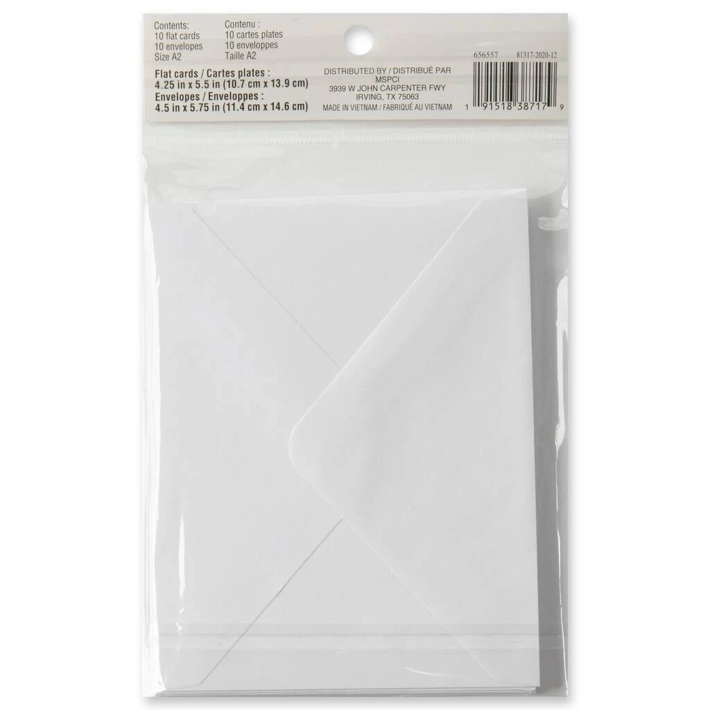 Best Sale ✔️ White Flat Cards & Envelopes by Recollections™, 4.25" x 5.5" 🌟 5 Best Sale ✔️ White Flat Cards & Envelopes by Recollections™, 4.25" x 5.5" 🌟 - Image 5