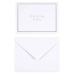 Alternative view of Cheap ❤️ Silver Thank You Cards & Envelopes by Recollections™, 4.25" x 5.5" ✔️