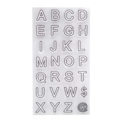 Alternative view of Outlet 👍 Block Letter Clear Stamps by Recollections™ 💯