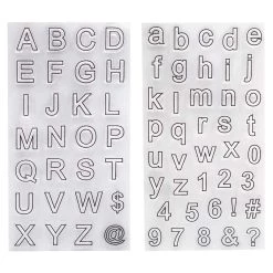 Outlet 👍 Block Letter Clear Stamps by Recollections™ 💯