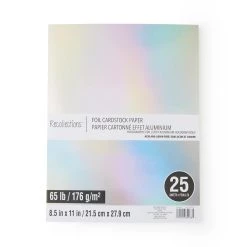 Coupon 😍 8.5" x 11" Foil Cardstock Paper by Recollections™, 25 Sheets 😀