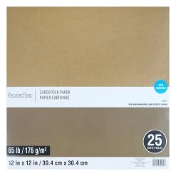 Best deal ⭐ Kraft 12" x 12" Cardstock Paper by Recollections™, 25 Sheets ✨