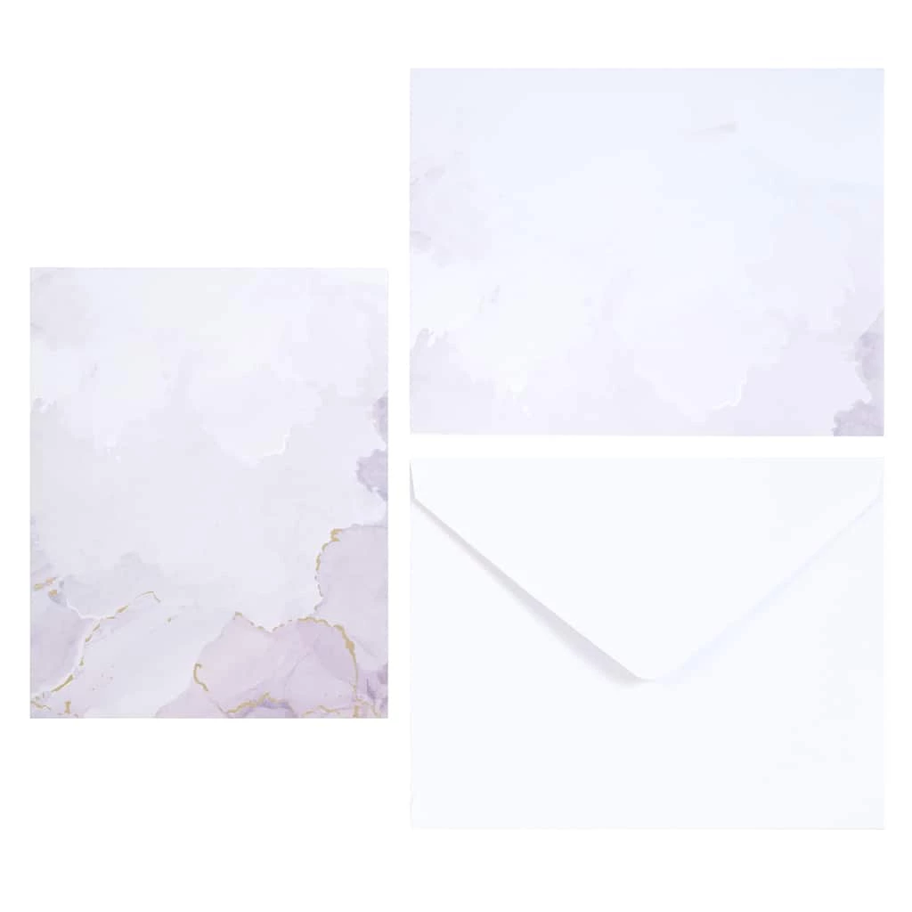 Promo 🌟 12 Packs: 40 ct. (480 total) 4.25" x 5.5"Gray Watercolor Flat Cards & Envelopes by Recollections™ 😉 2 Promo 🌟 12 Packs: 40 ct. (480 total) 4.25" x 5.5"Gray Watercolor Flat Cards & Envelopes by Recollections™ 😉 - Image 2