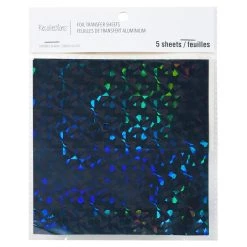 Deals 🔔 Black Holographic Foil Transfer Sheets by Recollections™, 5.5" x 5.5" ✔️