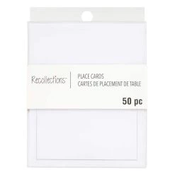 Discount ๐งจ 12 Packs: 50 ct. (600 total) Silver Trim Place Cards by Recollections™ โ