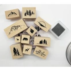 Best Pirce 🥰 6 Pack: Wild & Free Wood Stamp Jar Set by Recollections™ 🛒
