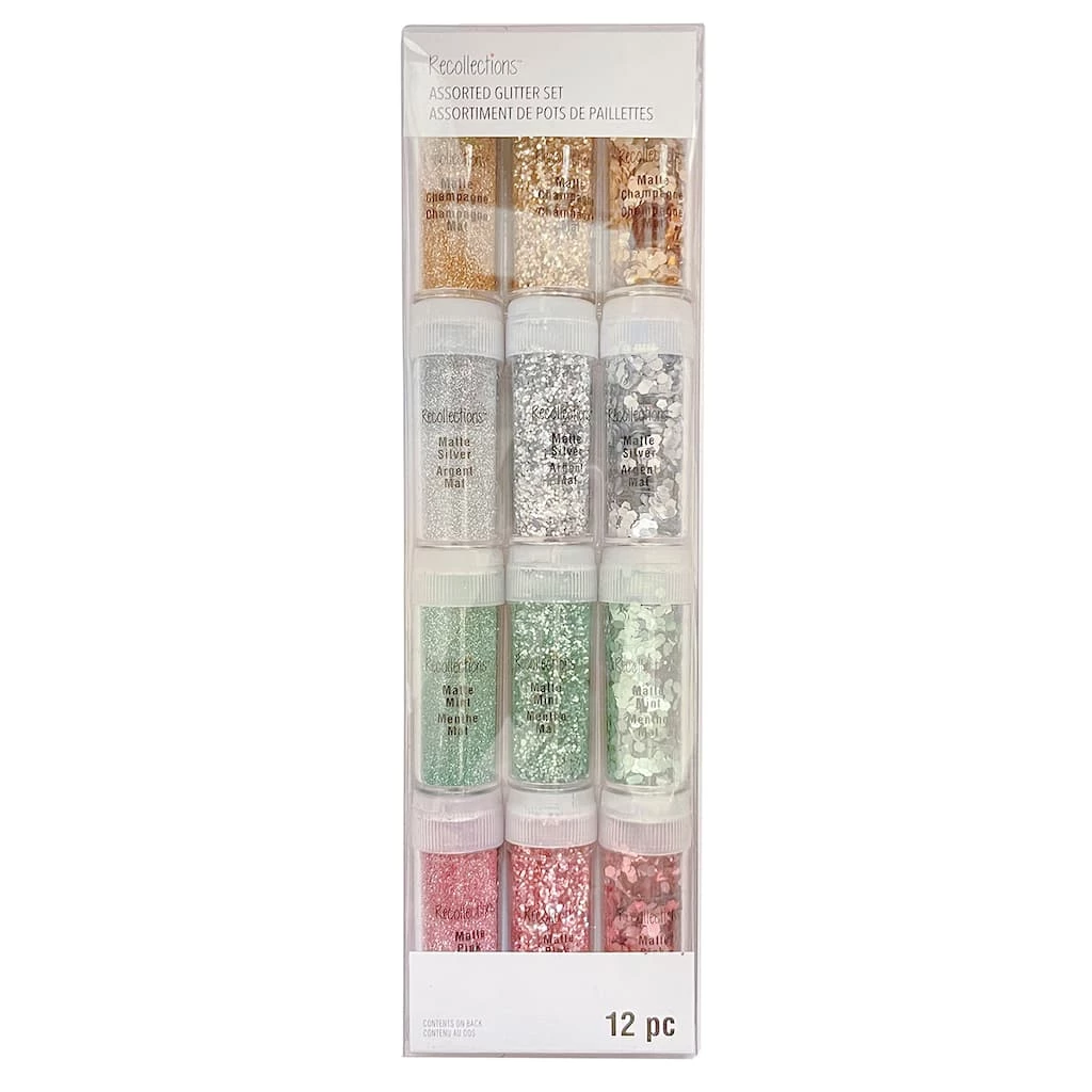 Budget โจ 6 Packs: 12 ct. (72 total) Matte Metallic Glitter Pack by Recollections™ ๐ 1 Budget โจ 6 Packs: 12 ct. (72 total) Matte Metallic Glitter Pack by Recollections™ ๐