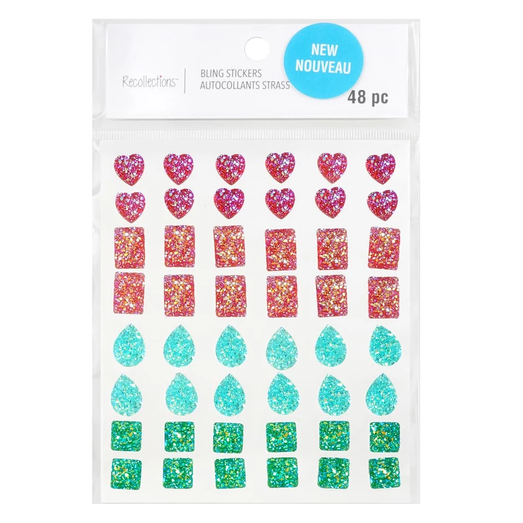 Cheapest π₯° 12 Pack: Rainbow Bling Mix Shaped Stickers by Recollections™ π― 1 Cheapest π₯° 12 Pack: Rainbow Bling Mix Shaped Stickers by Recollections™ π―