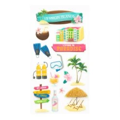 Best deal ⌛ 12 Pack: United States Virgin Islands Dimensional Stickers by Recollections™ ⌛