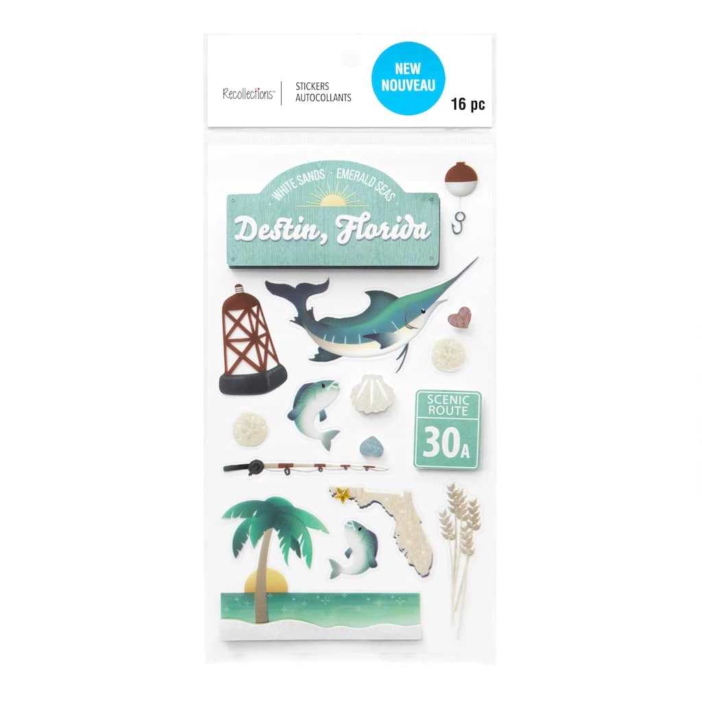 Buy 👏 Destin, Florida Dimensional Stickers by Recollections™ ✨ 1 Buy 👏 Destin, Florida Dimensional Stickers by Recollections™ ✨