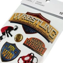 Alternative view of Wholesale ✨ 12 Pack: Wrestling Stickers by Recollections™ ✨