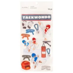 Promo 👍 12 Pack: Tae Kwon Do Dimensional Stickers by Recollections™ 😍