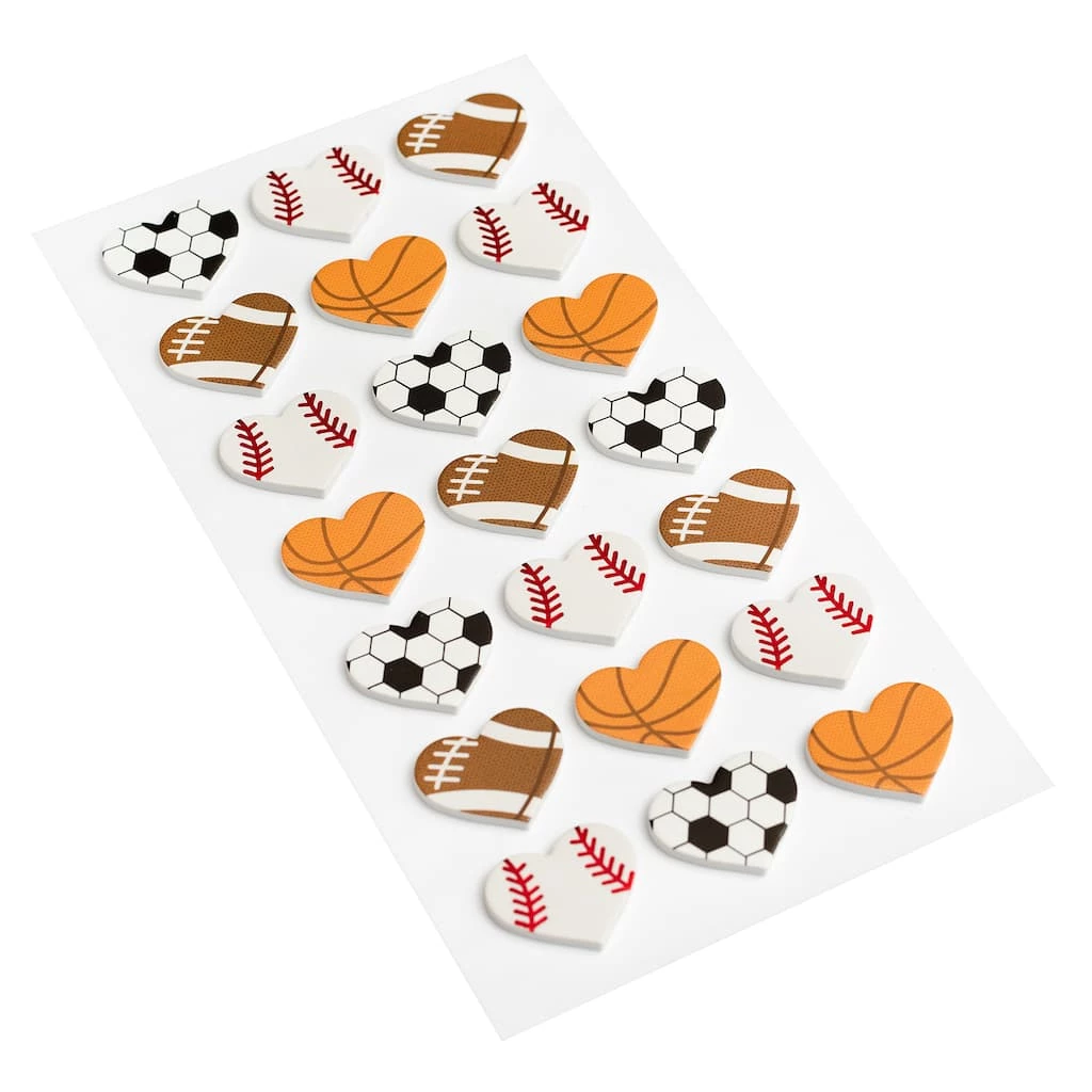 Best reviews of ⭐ 12 Pack: Heart Sports Ball Dimensional Stickers by Recollections™ ⌛ 2 Best reviews of ⭐ 12 Pack: Heart Sports Ball Dimensional Stickers by Recollections™ ⌛ - Image 2