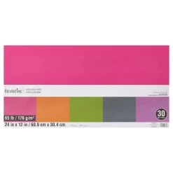 Wholesale 🎉 Bright 12" x 24" Cardstock Paper by Recollections™, 30 Sheets 🎁