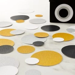 Alternative view of Wholesale ❤️ 12 Packs: 32 ct. (384 total) Metallic Glitter Circle Die Cut Shapes by Recollections™ ⭐
