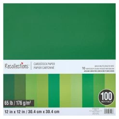 Top 10 🥰 Green Palette 12" x 12" Cardstock Paper by Recollections™, 100 Sheets 😀