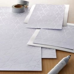 Alternative view of Best reviews of ⭐ Silver Geometric Cardstock Paper by Recollections™, 12" x 12" 🌟
