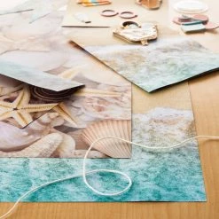 Alternative view of New ⭐ Seashell & Beach Double-Sided Cardstock by Recollections™, 12" x 12" ⌛