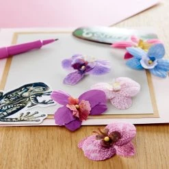 Alternative view of Best Pirce ⭐ Fabric Orchid Embellishment Set by Recollections™ 🎉