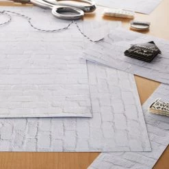 Buy 🎁 White Brick Paper by Recollections™, 12" x 12" 👏 -Michaels Stores 10684186 20