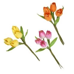 Alternative view of Best deal 🔥 Pink, Orange & Yellow Tulip Paper Flowers by Recollections™, 24ct. ❤️