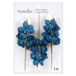 Best Pirce ⌛ Bluebonnet Paper Flowers by Recollections™, 3ct. 🔔