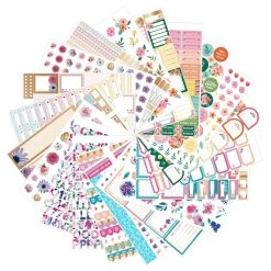 Alternative view of Best Sale 👏 Bright Florals Planner Sticker Book by Recollections™ 🤩