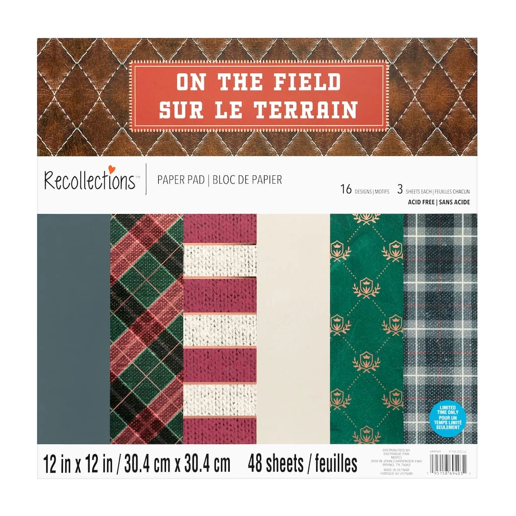 Best reviews of 😉 On The Field Paper Pad by Recollections™, 12" x 12" ✔️ 1 Best reviews of 😉 On The Field Paper Pad by Recollections™, 12" x 12" ✔️