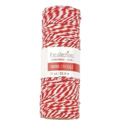 Promo 👍 37yd. Red & White Twine by Recollections™ Christmas 😍