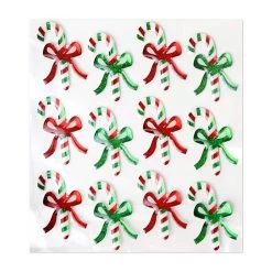 Alternative view of Wholesale ✔️ Red, White & Green Mini ⌛ Candy Cane Stickers by Recollections™ ⭐