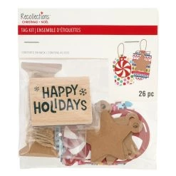 Wholesale ⭐ Peppermint & Star Gift Tag Kit by Recollections™ 🤩 Christmas 😍