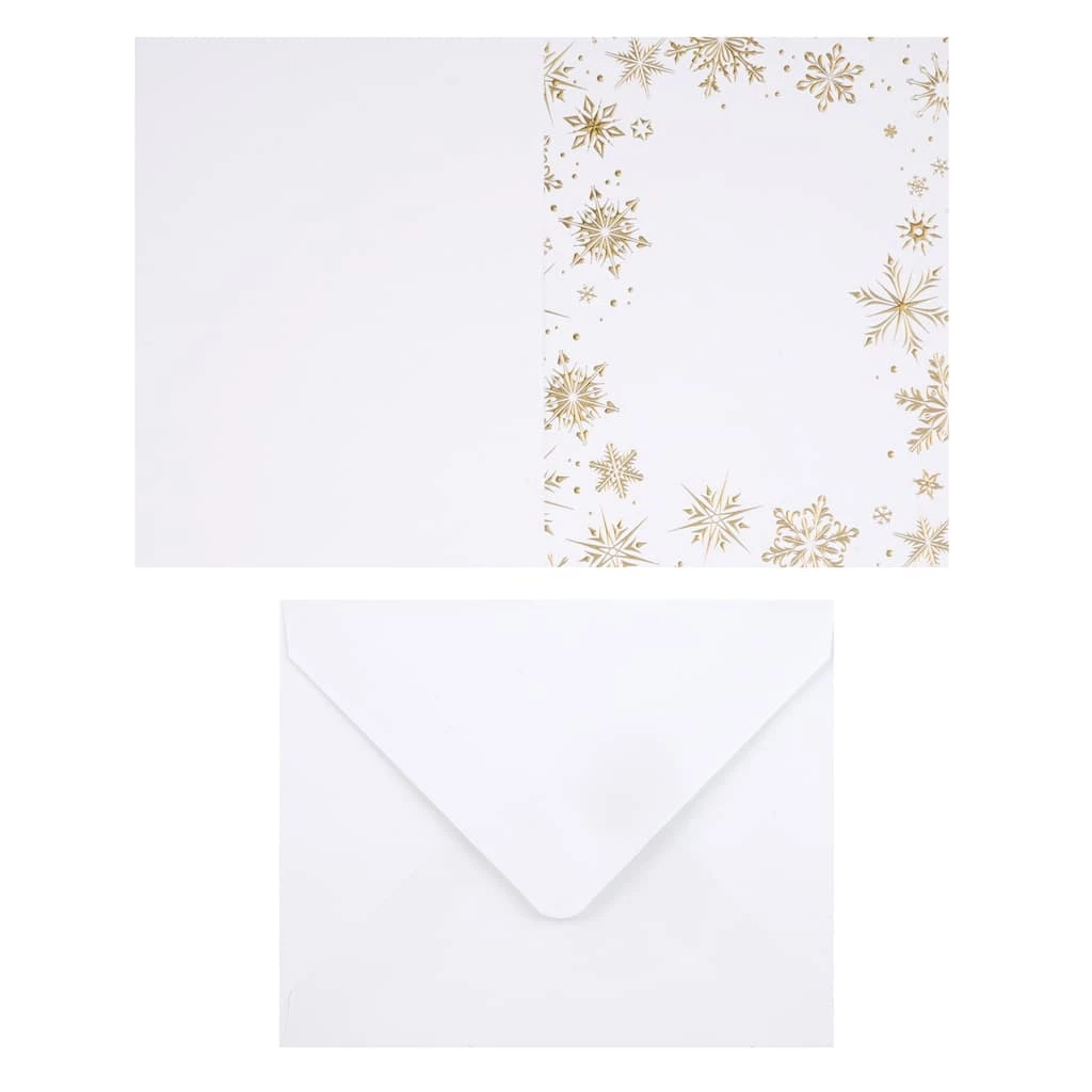 Flash Sale 😀 4.25" x 5.5" Snowflake Border Cards & Envelopes by Recollections™, 24ct. 🤩 1 Flash Sale 😀 4.25" x 5.5" Snowflake Border Cards & Envelopes by Recollections™, 24ct. 🤩