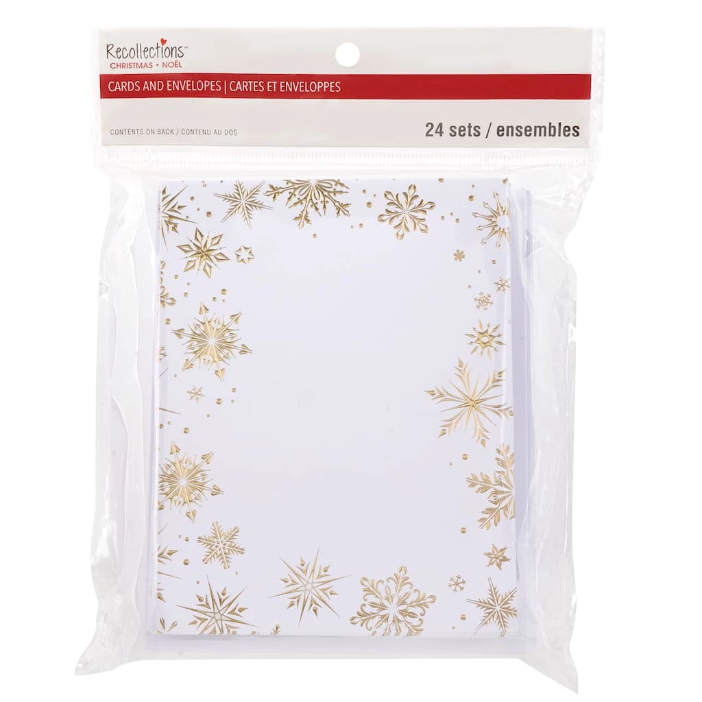 Flash Sale 😀 4.25" x 5.5" Snowflake Border Cards & Envelopes by Recollections™, 24ct. 🤩 2 Flash Sale 😀 4.25" x 5.5" Snowflake Border Cards & Envelopes by Recollections™, 24ct. 🤩 - Image 2