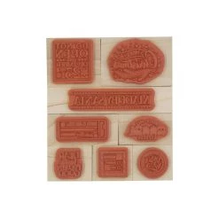 Alternative view of Best Pirce ✨ Santa Postal Wood Stamp Set by Recollections™, 8ct. 👏