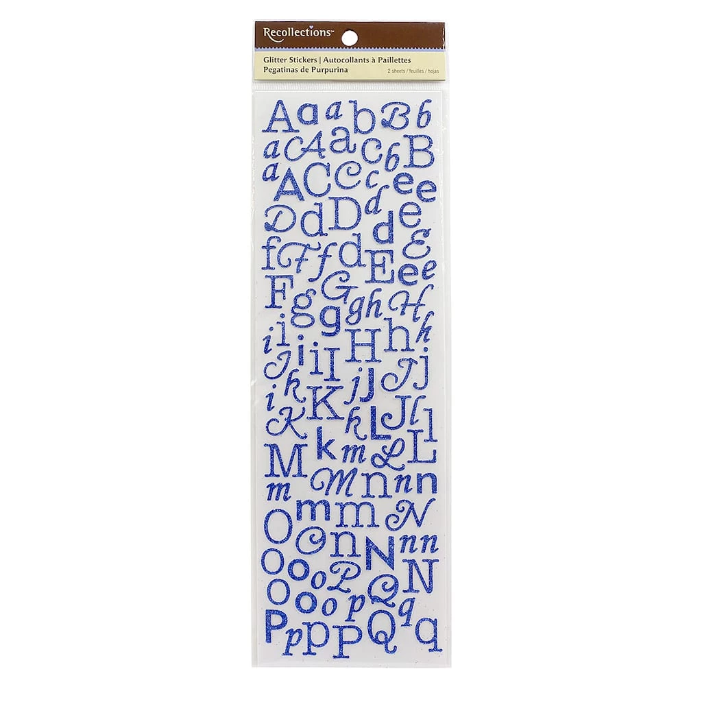 Best deal ❤️ 12 Pack: Glitter Alphabet Stickers by Recollections™ 🤩 1 Best deal ❤️ 12 Pack: Glitter Alphabet Stickers by Recollections™ 🤩